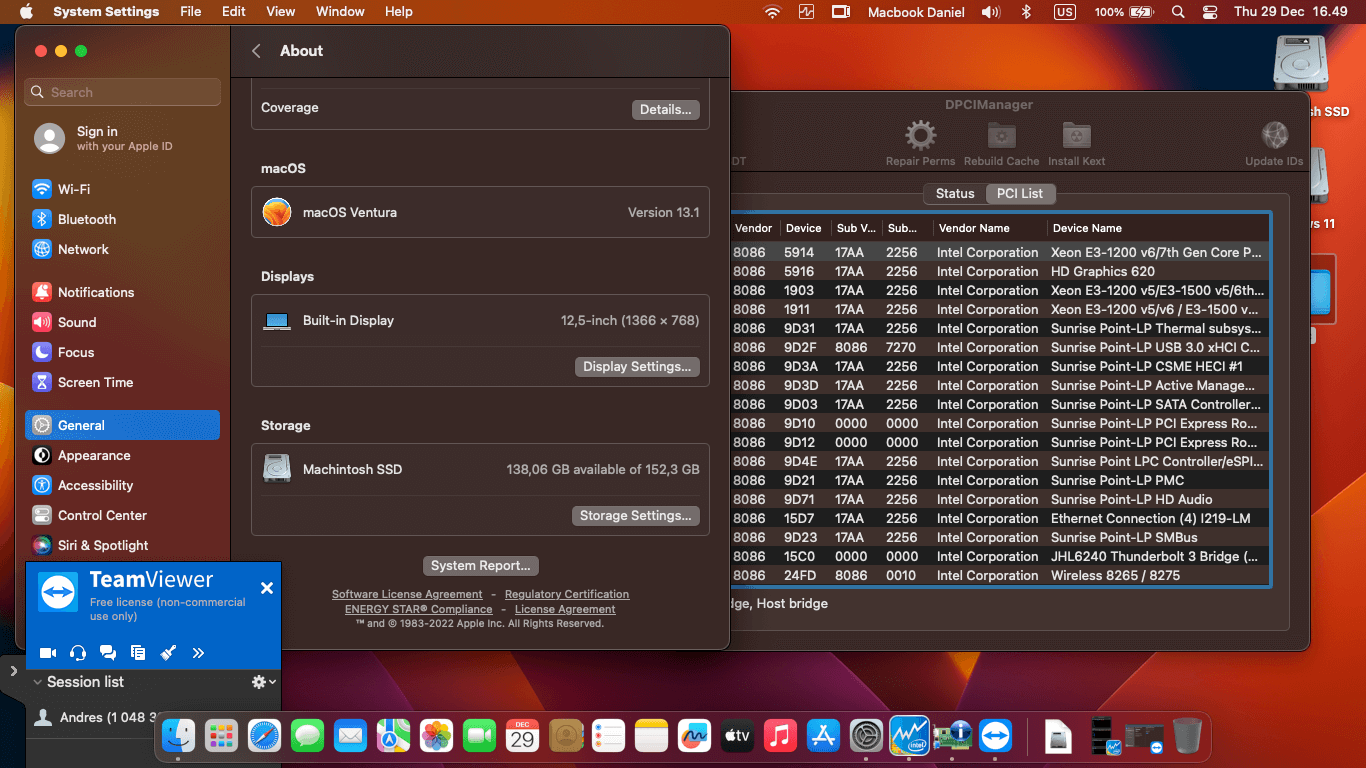Lenovo Thinkpad X280 3rd [KabyLake R   Intel UHD 620 + PS2]   OpenCore 2
